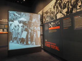 Exhibit at the Civil Rights Museum
